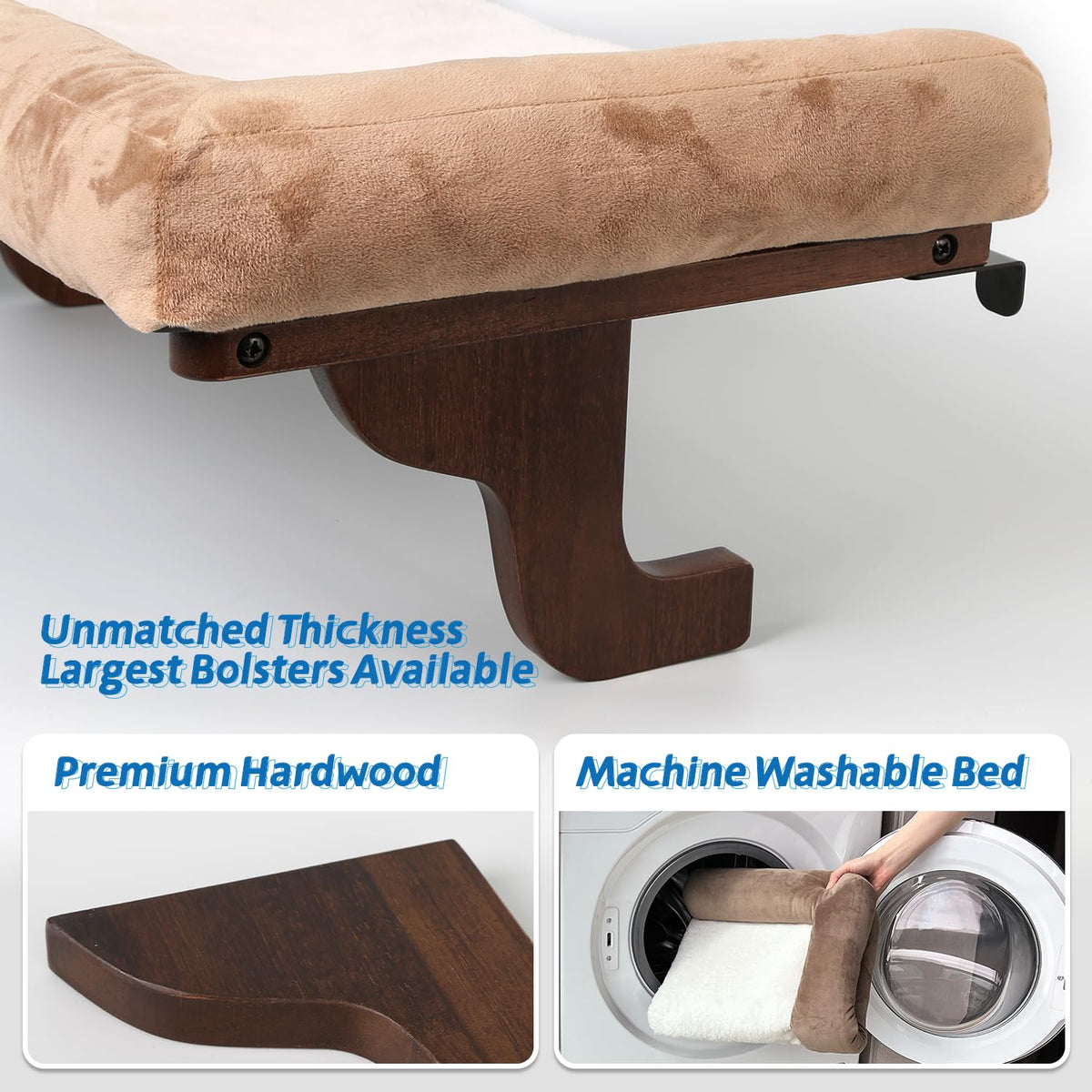 Zakkart Cat Perch for Windowsill with Bolsters