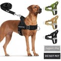 SlowTon No Pull Dog Harness and Leash Set - Heavy Duty, Soft Padded