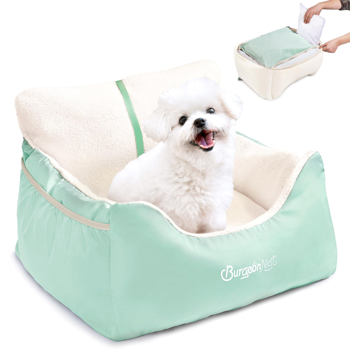 BurgeonNest Dog Car Seat for Small Dogs Comfort Dog Bed