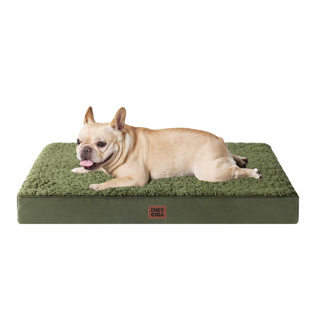 EHEYCIGA Orthopedic Dog Beds for Dogs with Removable Washable Cover for Crate