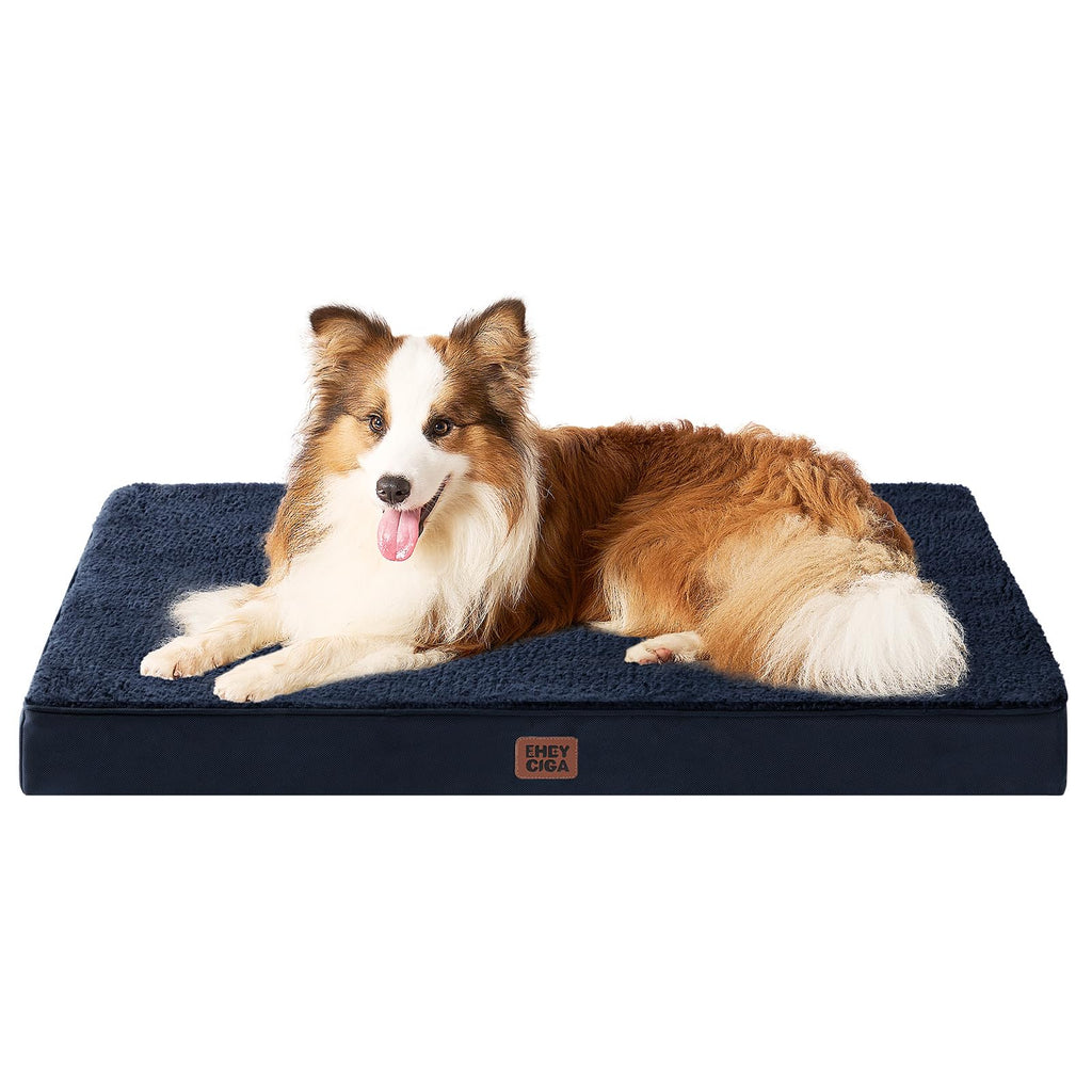 EHEYCIGA Orthopedic Dog Beds for Dogs with Removable Washable Cover for Crate