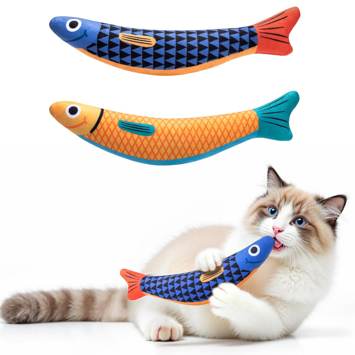 PetBusy Catnip Fish 2Pack