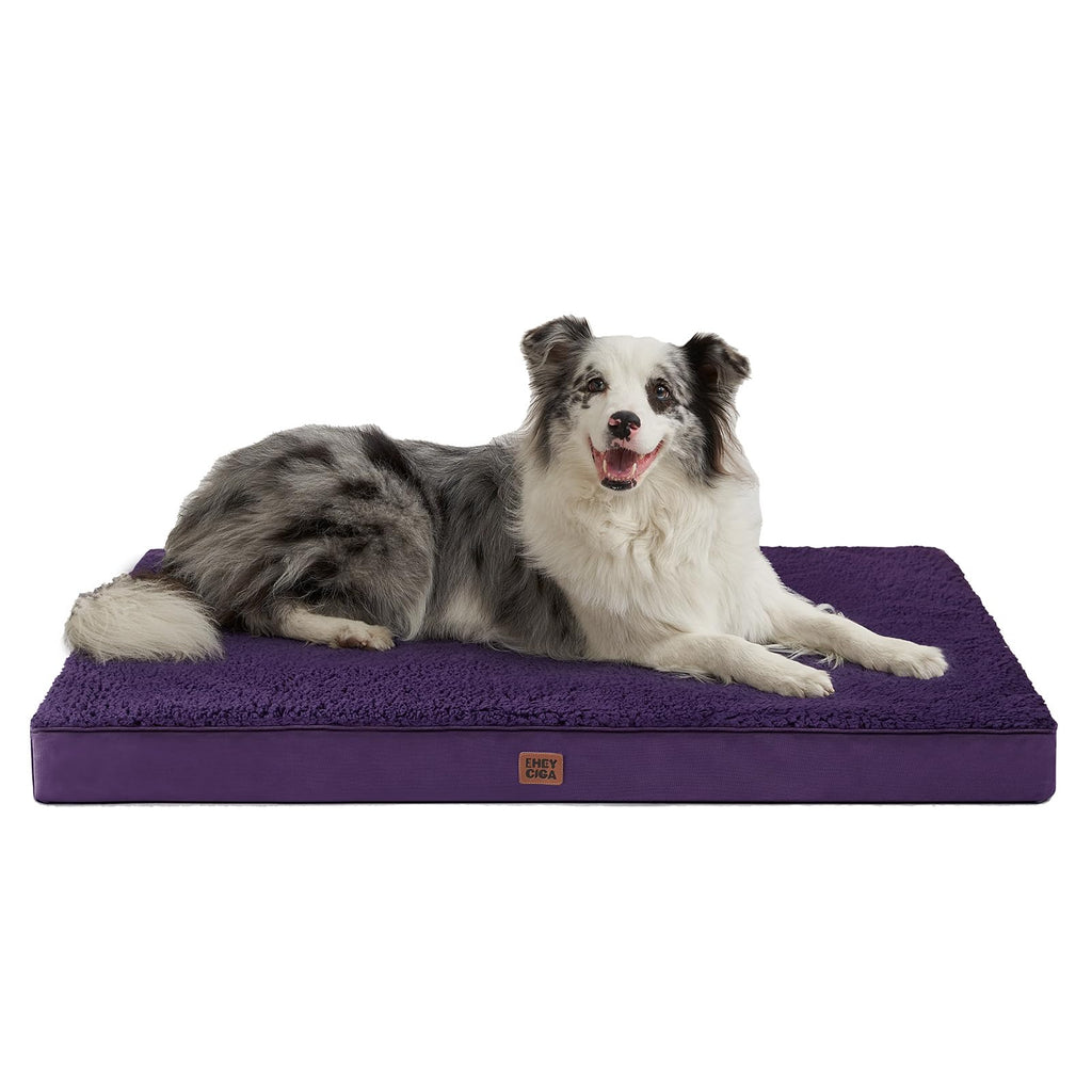 EHEYCIGA Orthopedic Dog Beds for Dogs with Removable Washable Cover for Crate