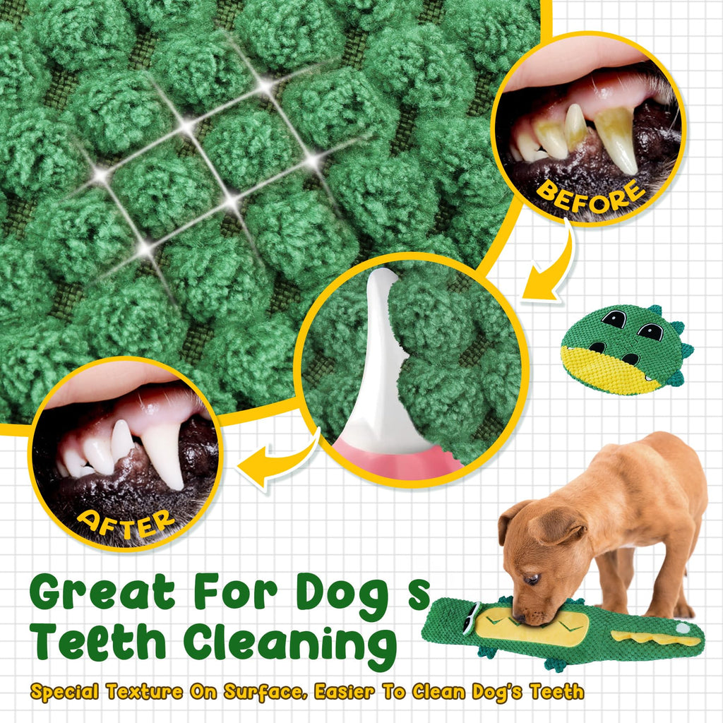 XIUGOAL Interactive Dog Toys for Chewers, No Stuffing Dog Toys for Boredom and Teething, Squeaky Chew Toy for Small, Medium Breed to Keep Them Busy