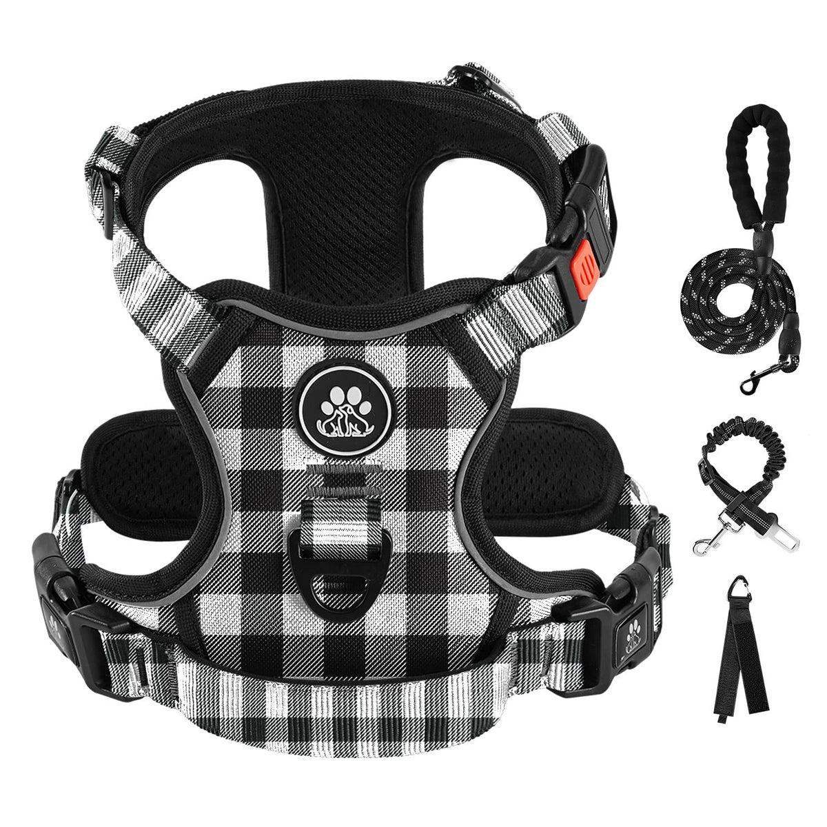 IVY&LANE Dog Harness with Leash Set for Small to Large Dogs