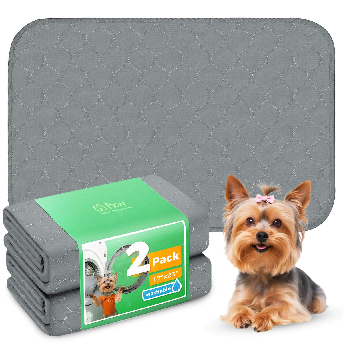FXW Washable Pee Pads for Dogs, Super Absorbent