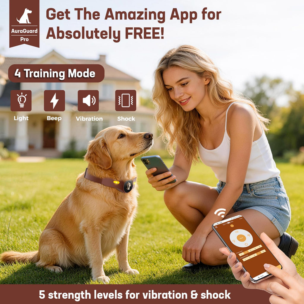 NBSUN GPS Wireless Dog Collar Fence System with Free App Electric Dog Fence