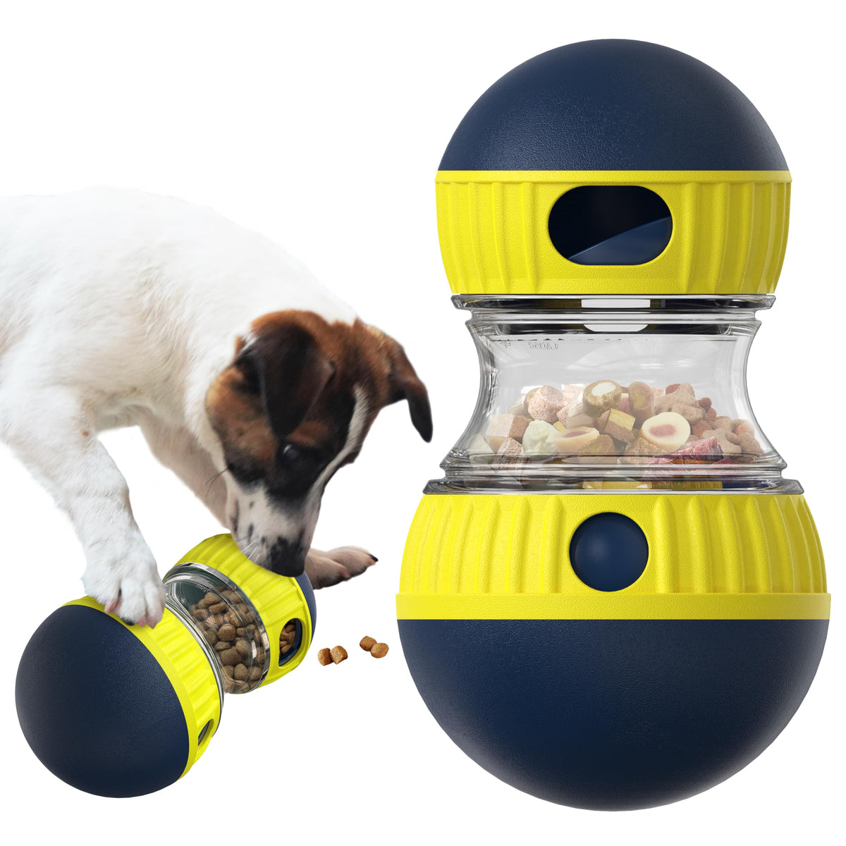 TLKNG Dog Interactive Toys Indestructible Puppy Toy Adjustable Food Dispensing Treat CJQ Father