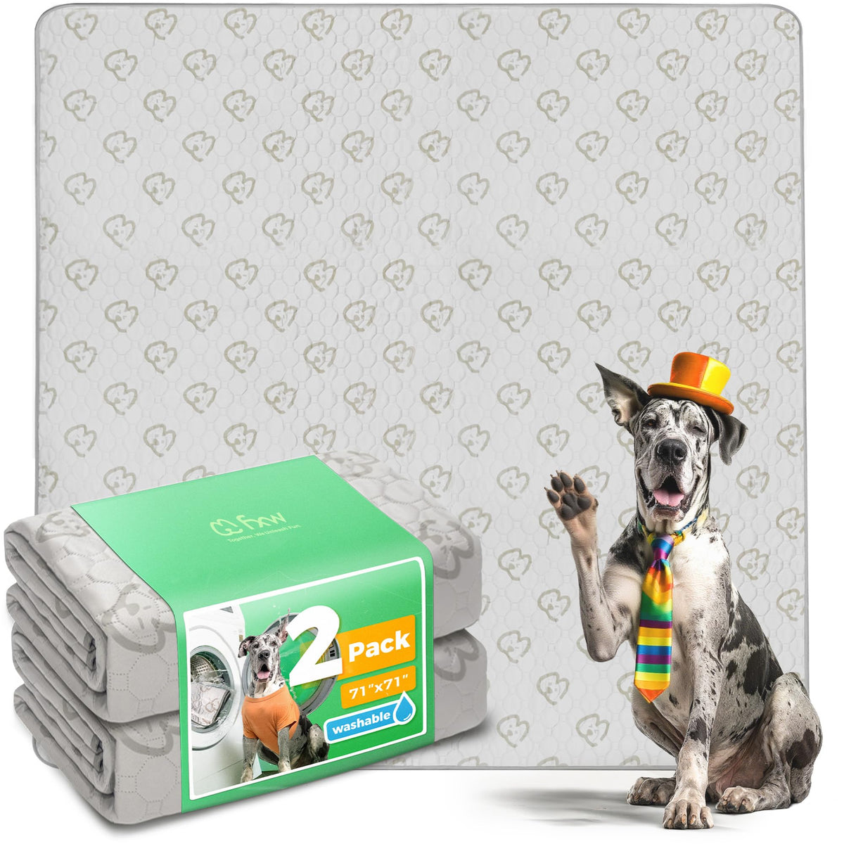 FXW Washable Pee Pads for Dogs, Super Absorbent
