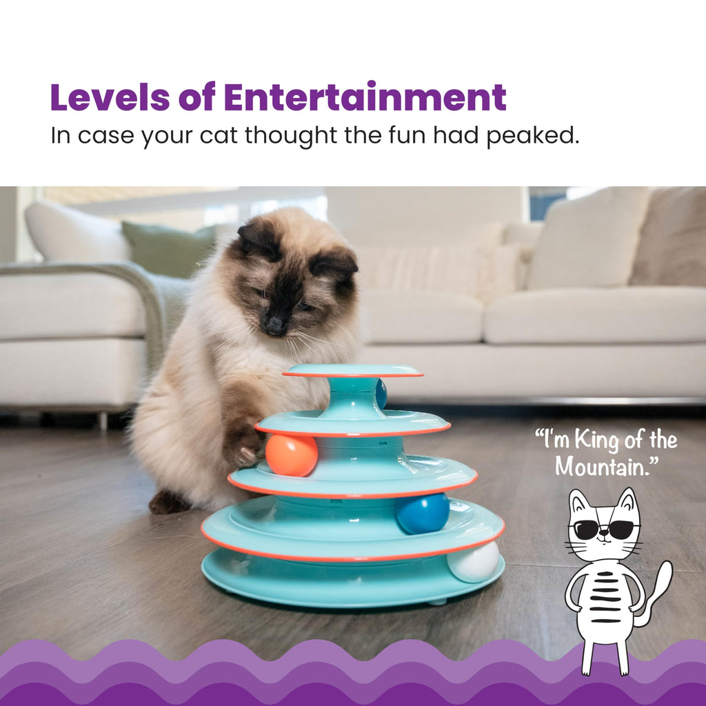 Catstages Cat Track Toy, Rolling Ball Toy for Indoor Cats