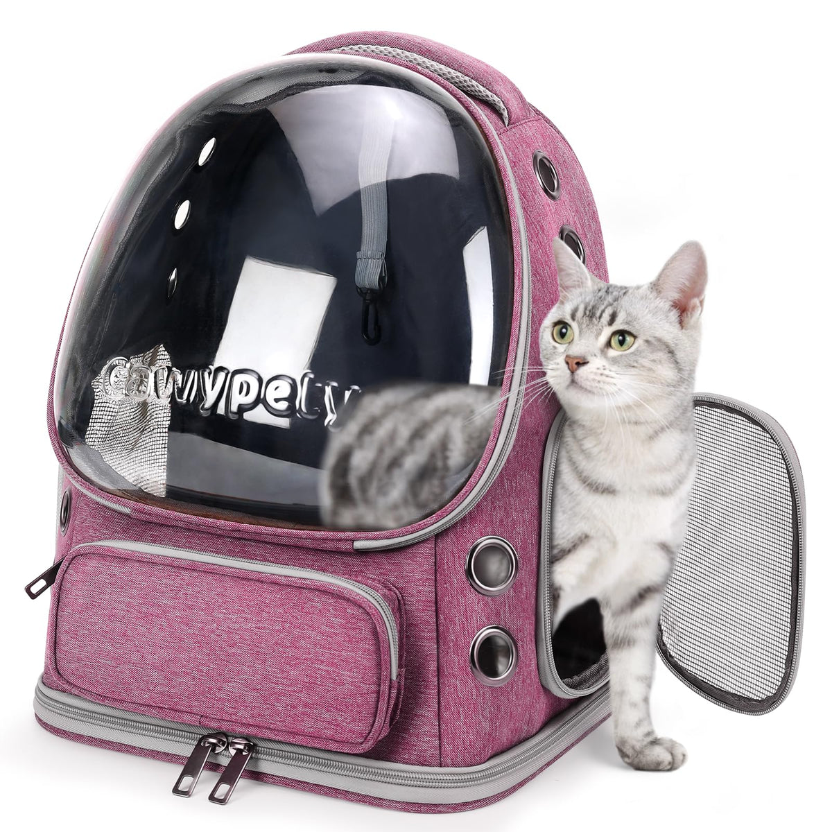 Cawypety Foldable Bubble Pet Backpack for Cats & Small Dogs