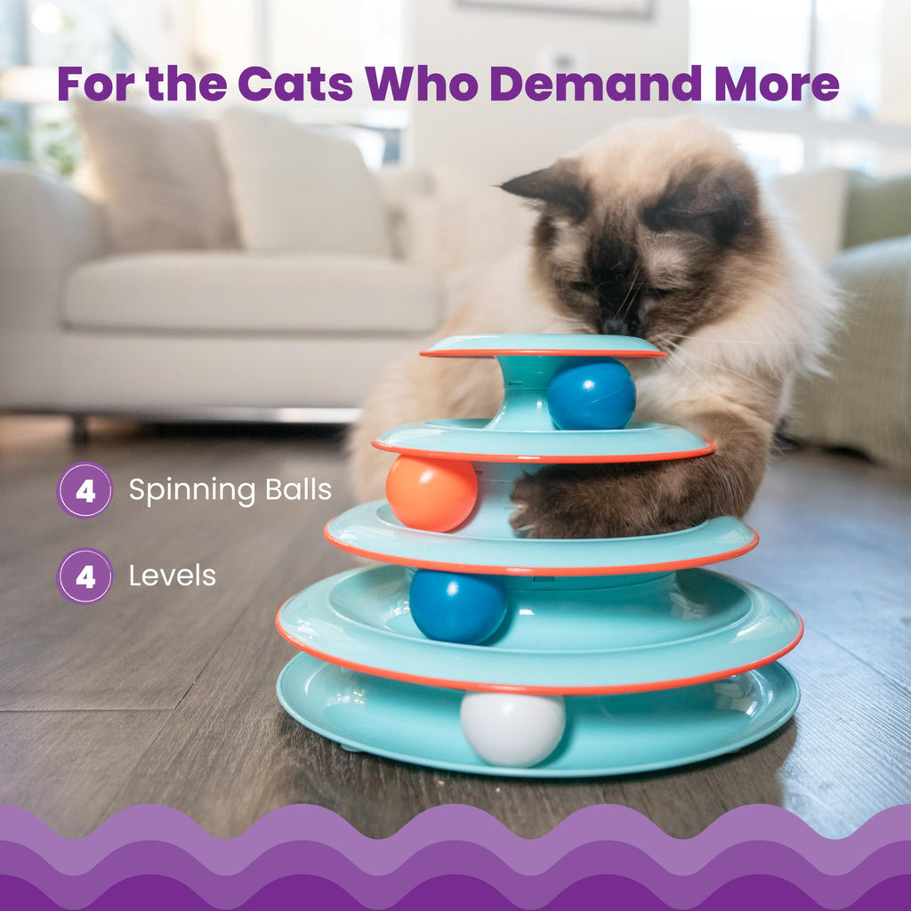 Catstages Cat Track Toy, Rolling Ball Toy for Indoor Cats
