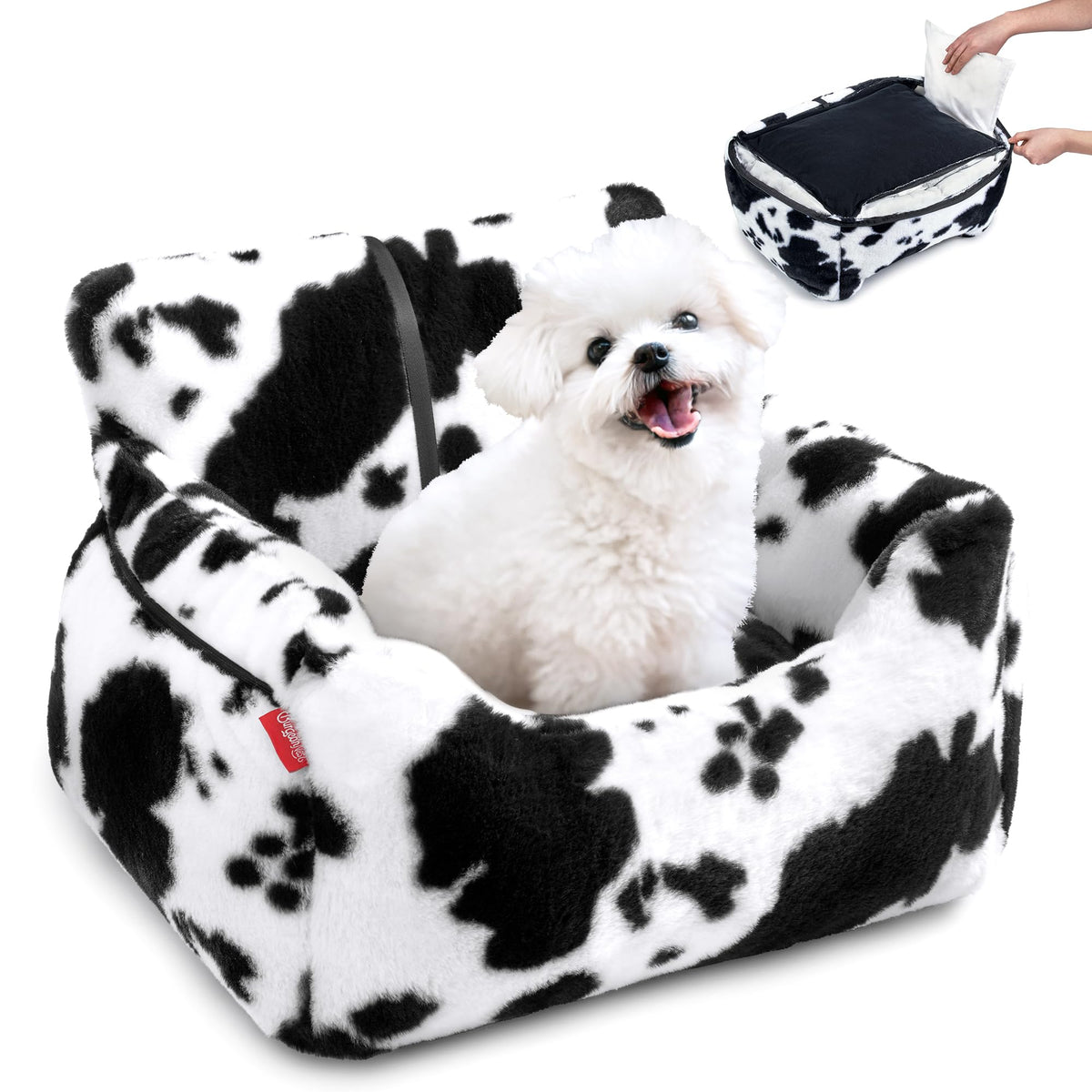 BurgeonNest Dog Car Seat for Small Dogs Comfort Dog Bed