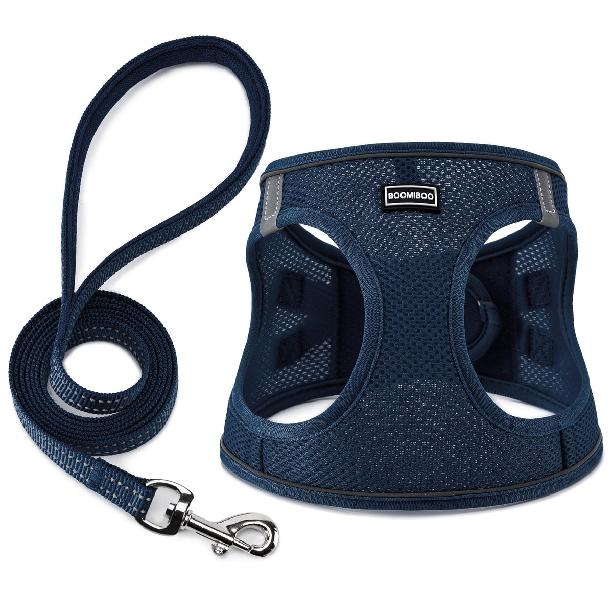 Dog Harness with Leash Set, No Pull Adjustable Reflective Step-in Puppy Pet Vest Harnesses for Small Medium Large Dogs and Cats