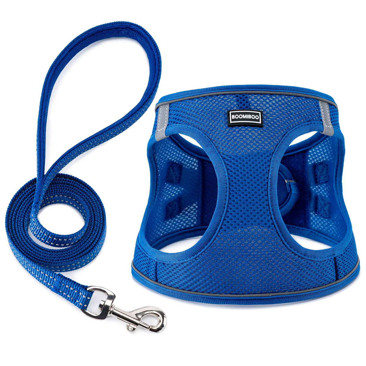 Dog Harness with Leash Set, No Pull Adjustable Reflective Step-in Puppy Pet Vest Harnesses for Small Medium Large Dogs and Cats