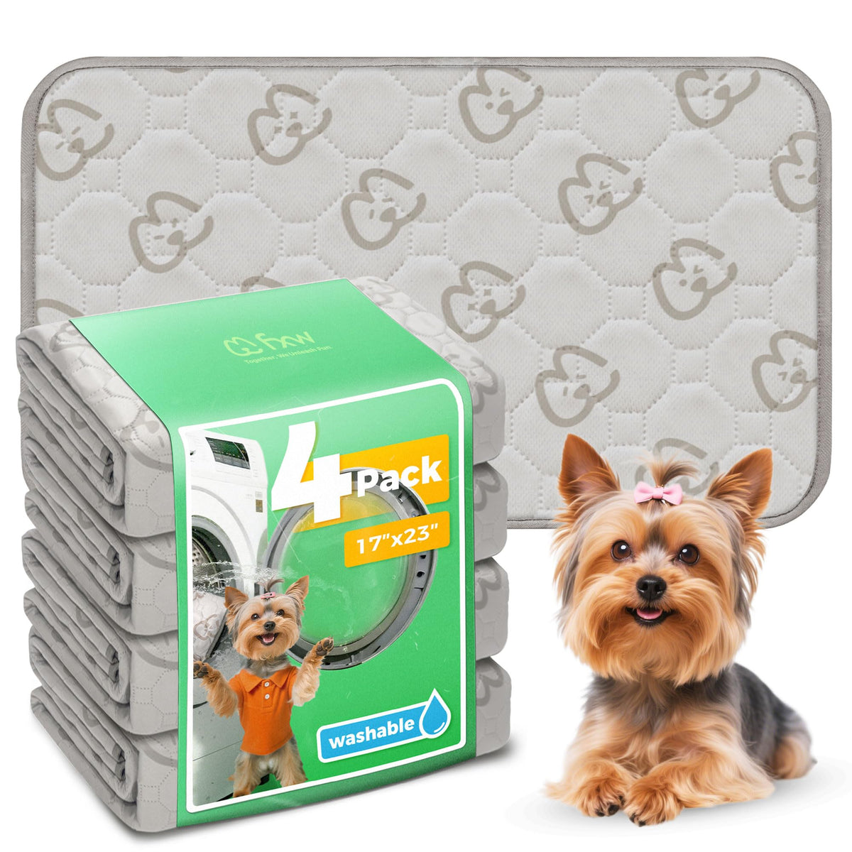 FXW Washable Pee Pads for Dogs, Super Absorbent