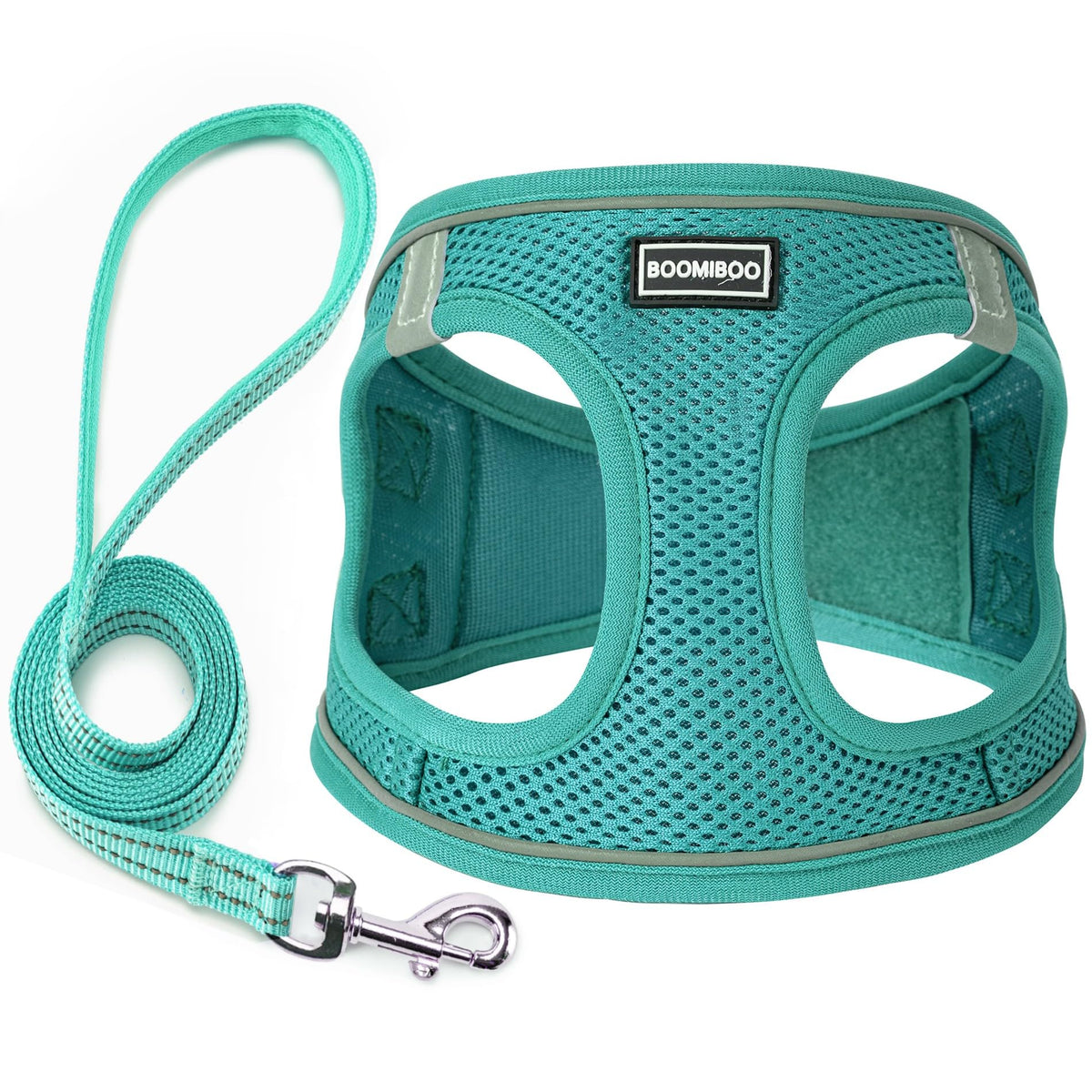 Dog Harness with Leash Set, No Pull Adjustable Reflective Step-in Puppy Pet Vest Harnesses for Small Medium Large Dogs and Cats