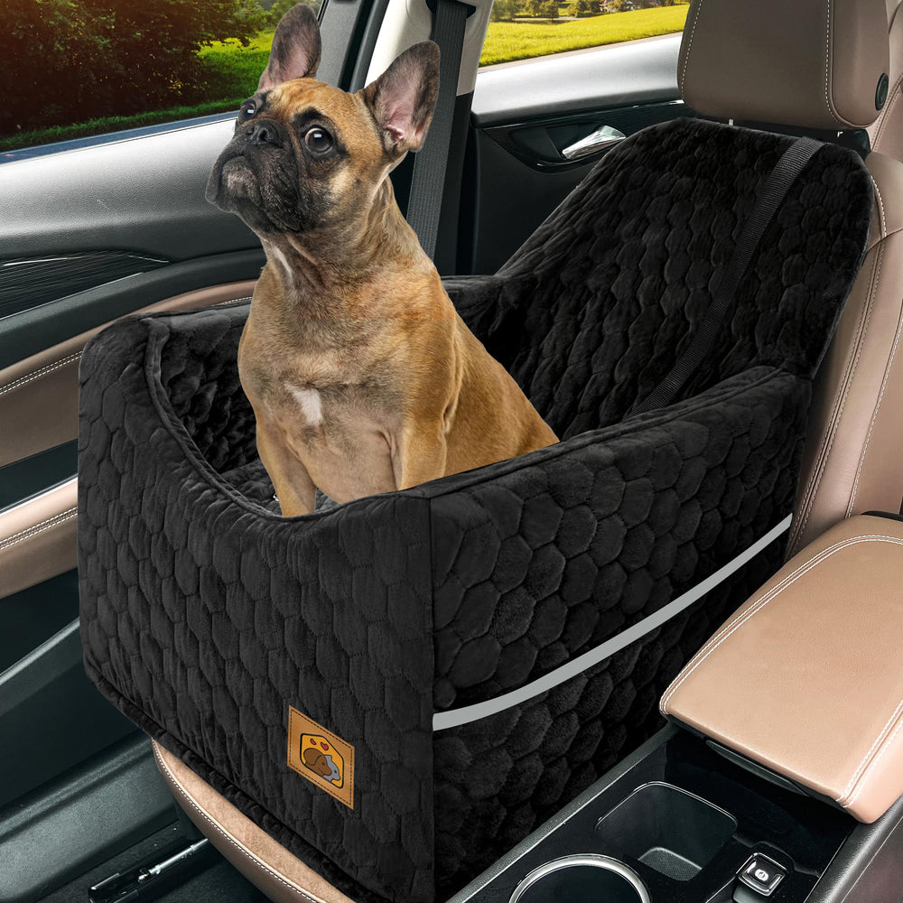 Memory Foam Dog Booster Car Seat with Washable Cover
