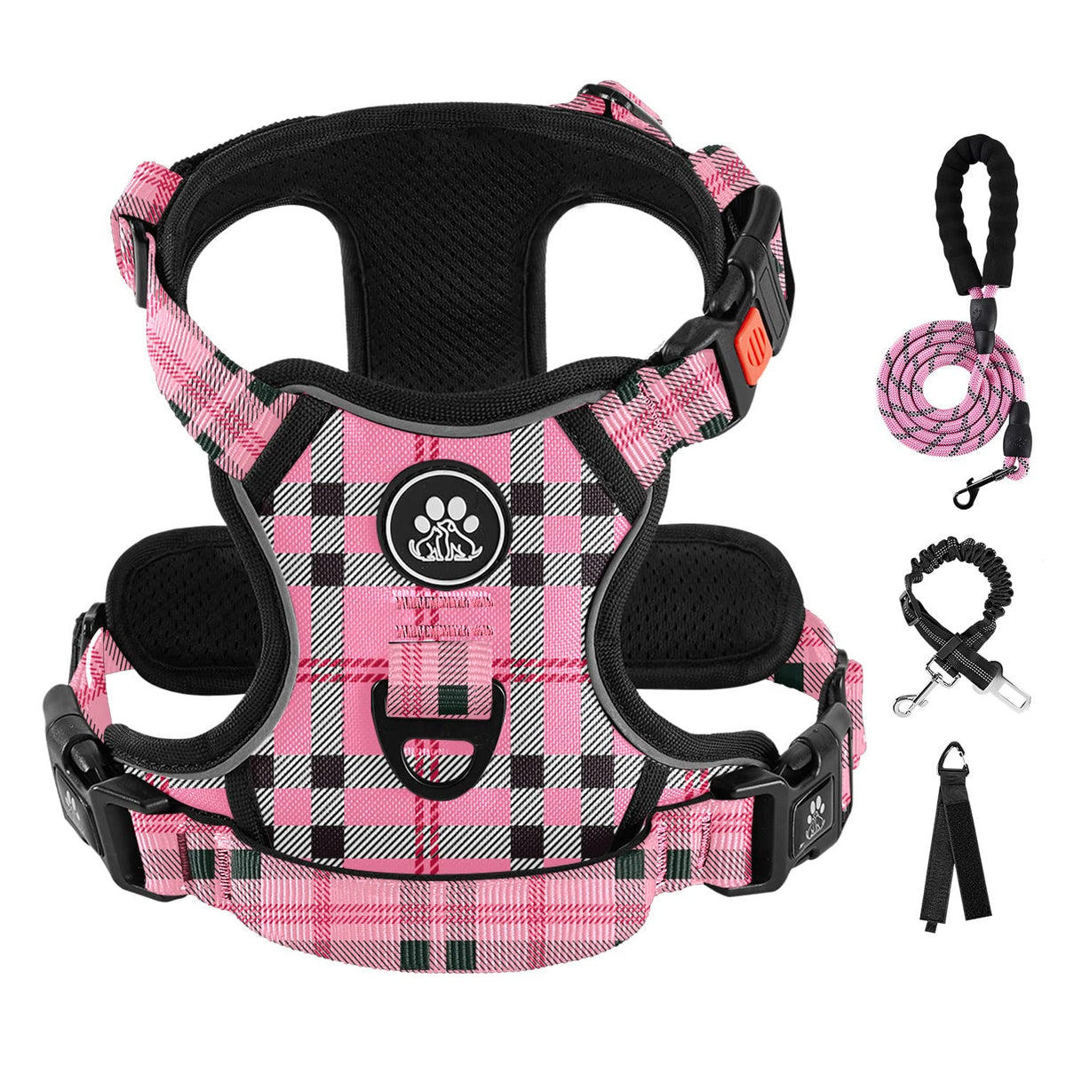 IVY&LANE Dog Harness with Leash Set for Small to Large Dogs