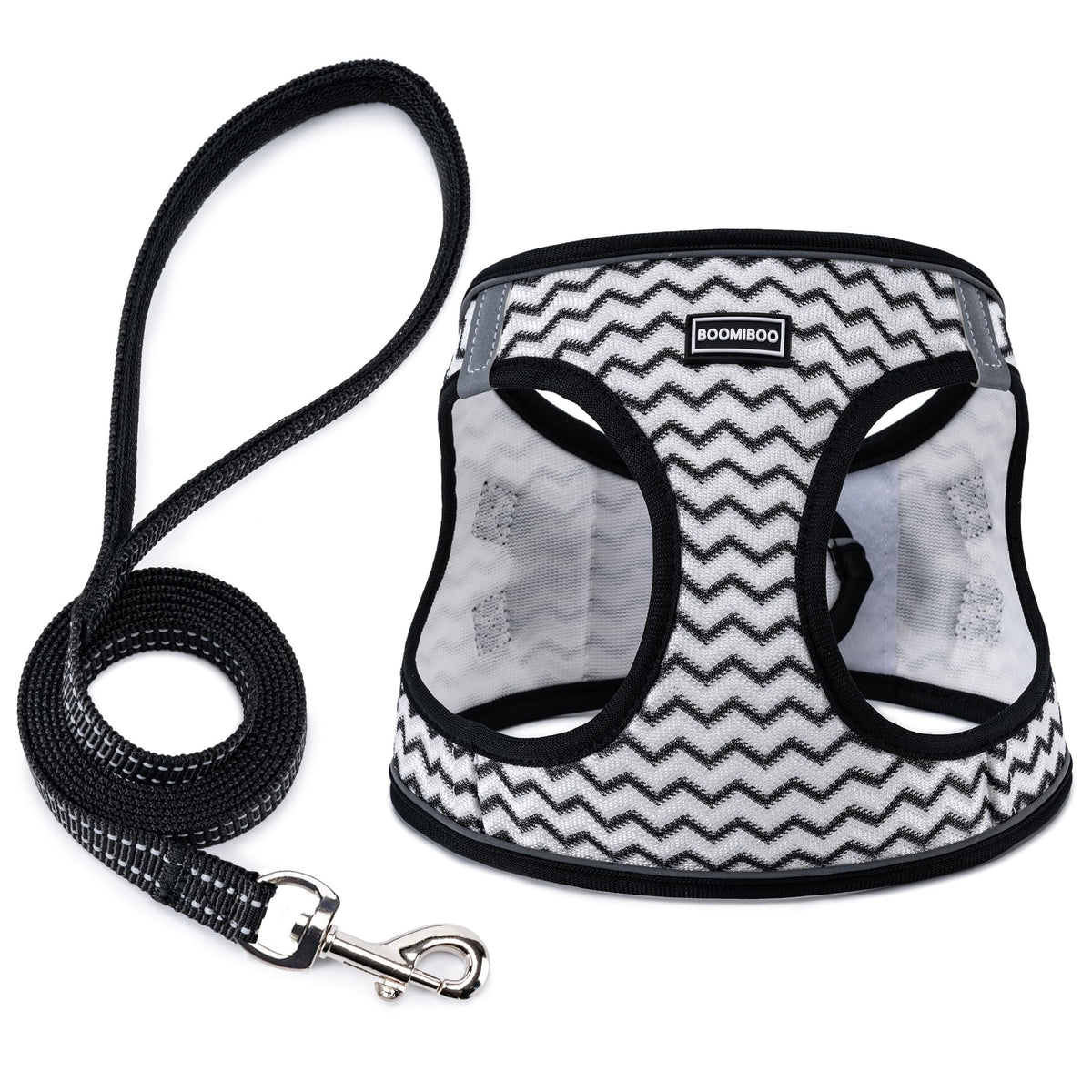 Dog Harness with Leash Set, No Pull Adjustable Reflective Step-in Puppy Pet Vest Harnesses for Small Medium Large Dogs and Cats