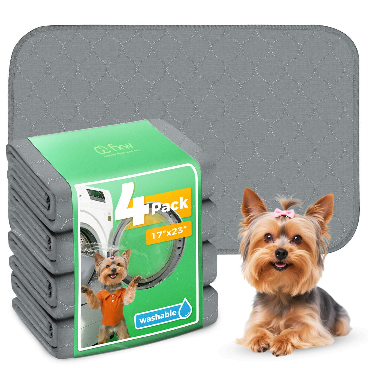 FXW Washable Pee Pads for Dogs, Super Absorbent