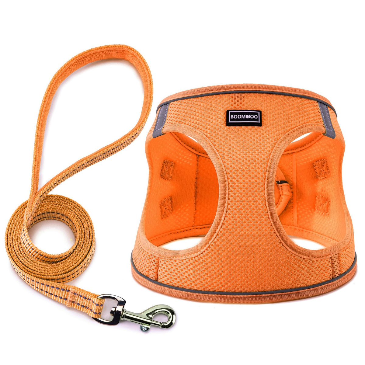 Dog Harness with Leash Set, No Pull Adjustable Reflective Step-in Puppy Pet Vest Harnesses for Small Medium Large Dogs and Cats