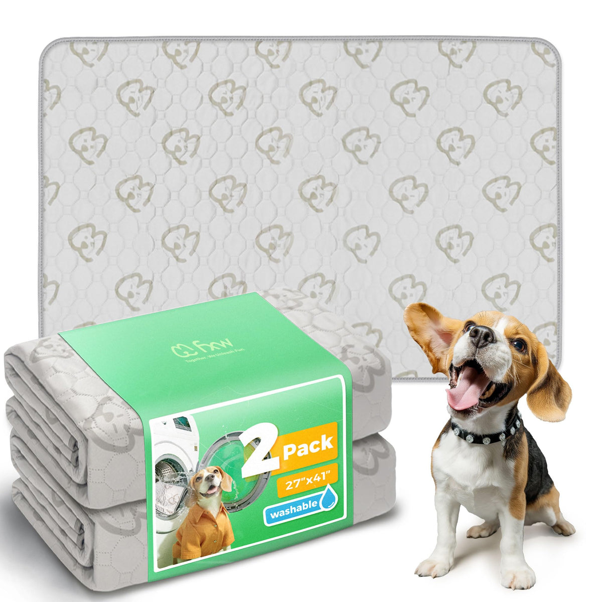 FXW Washable Pee Pads for Dogs, Super Absorbent