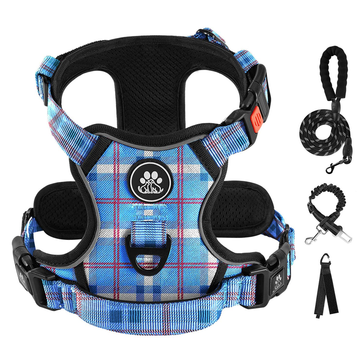 IVY&LANE Dog Harness with Leash Set for Small to Large Dogs