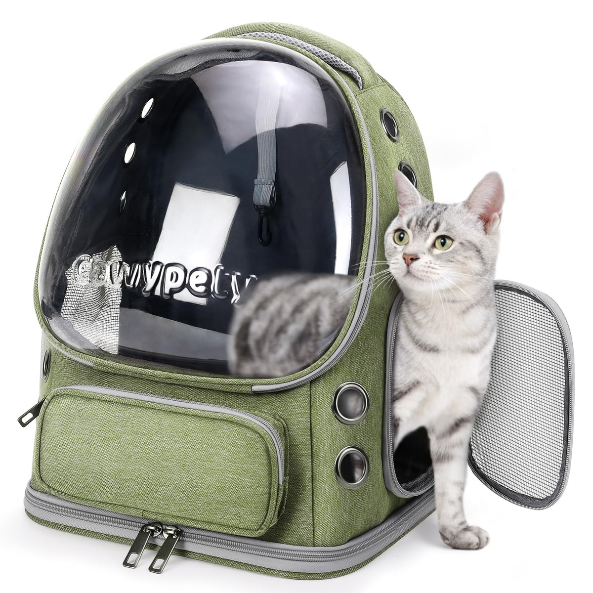 Cawypety Foldable Bubble Pet Backpack for Cats & Small Dogs