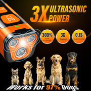 YUYQA 3X Ultrasonic Dog Bark Deterrent & Training Device