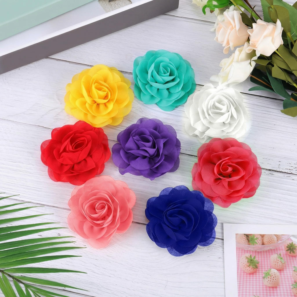 WILLBOND 8 Pcs Dog Collar Flower Bow Tie for Pet Grooming