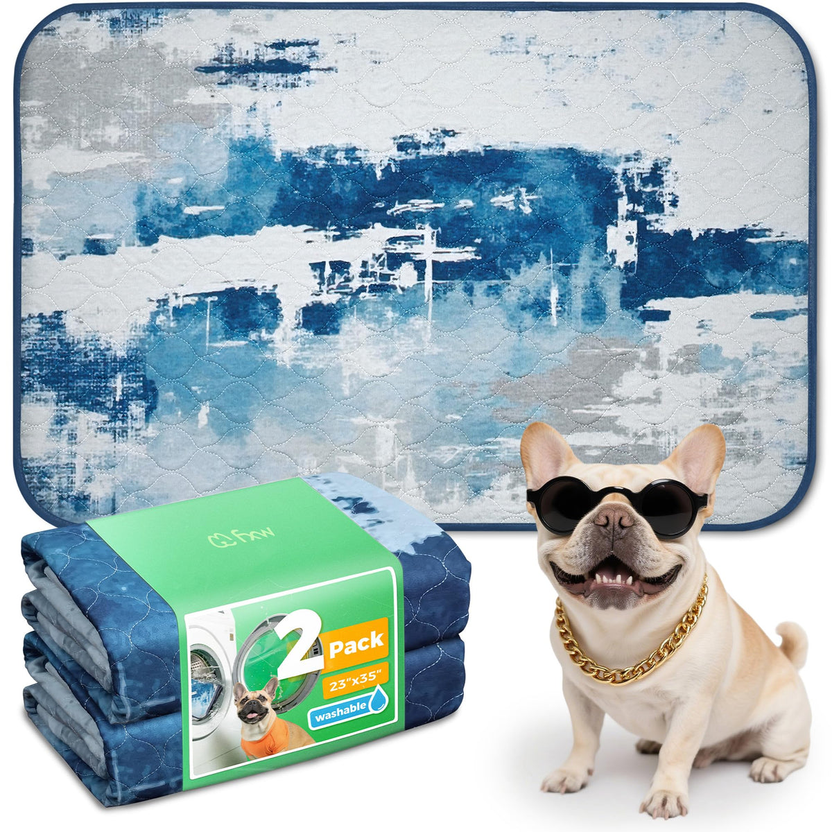 FXW Washable Pee Pads for Dogs, Super Absorbent