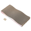 SIDAZON Cat Scratch Pad Cardboard cat scratchers for Indoor Cats Reversible Large Wide Corrugated with Catnip and Mini Toy