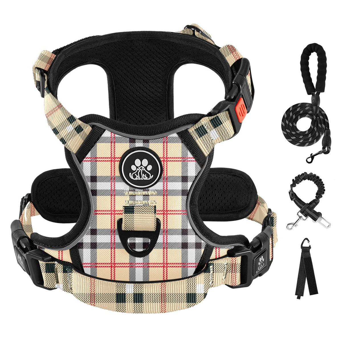 IVY&LANE Dog Harness with Leash Set for Small to Large Dogs