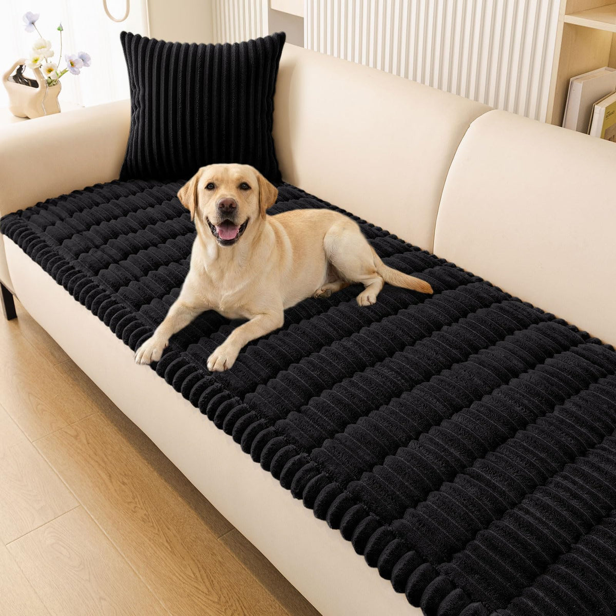 Smiry Couch Cover for Dogs, Non Slip Washable Sofa Protector for Pets, Soft Furniture Cover for Pet, Stylish Sofa Covers, Cozy Protect Against Fur, Dirt & Everyday Messes