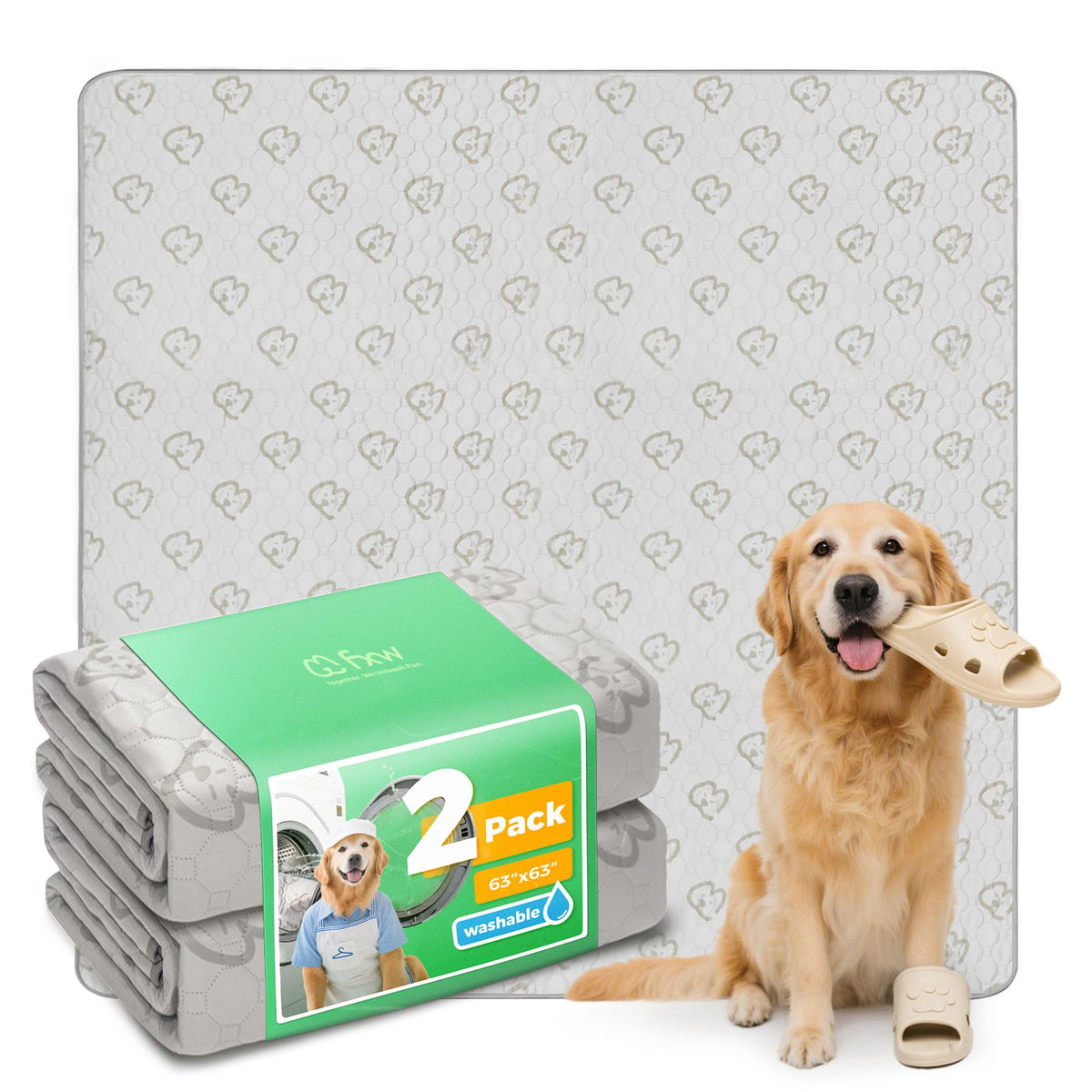 FXW Washable Pee Pads for Dogs, Super Absorbent