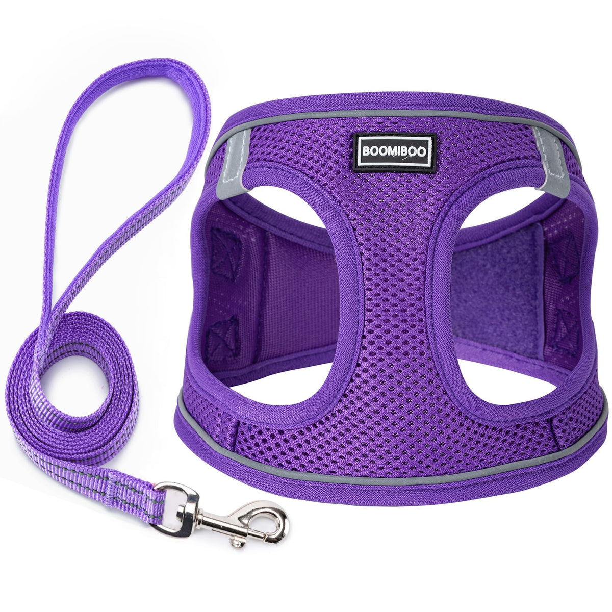 Dog Harness with Leash Set, No Pull Adjustable Reflective Step-in Puppy Pet Vest Harnesses for Small Medium Large Dogs and Cats