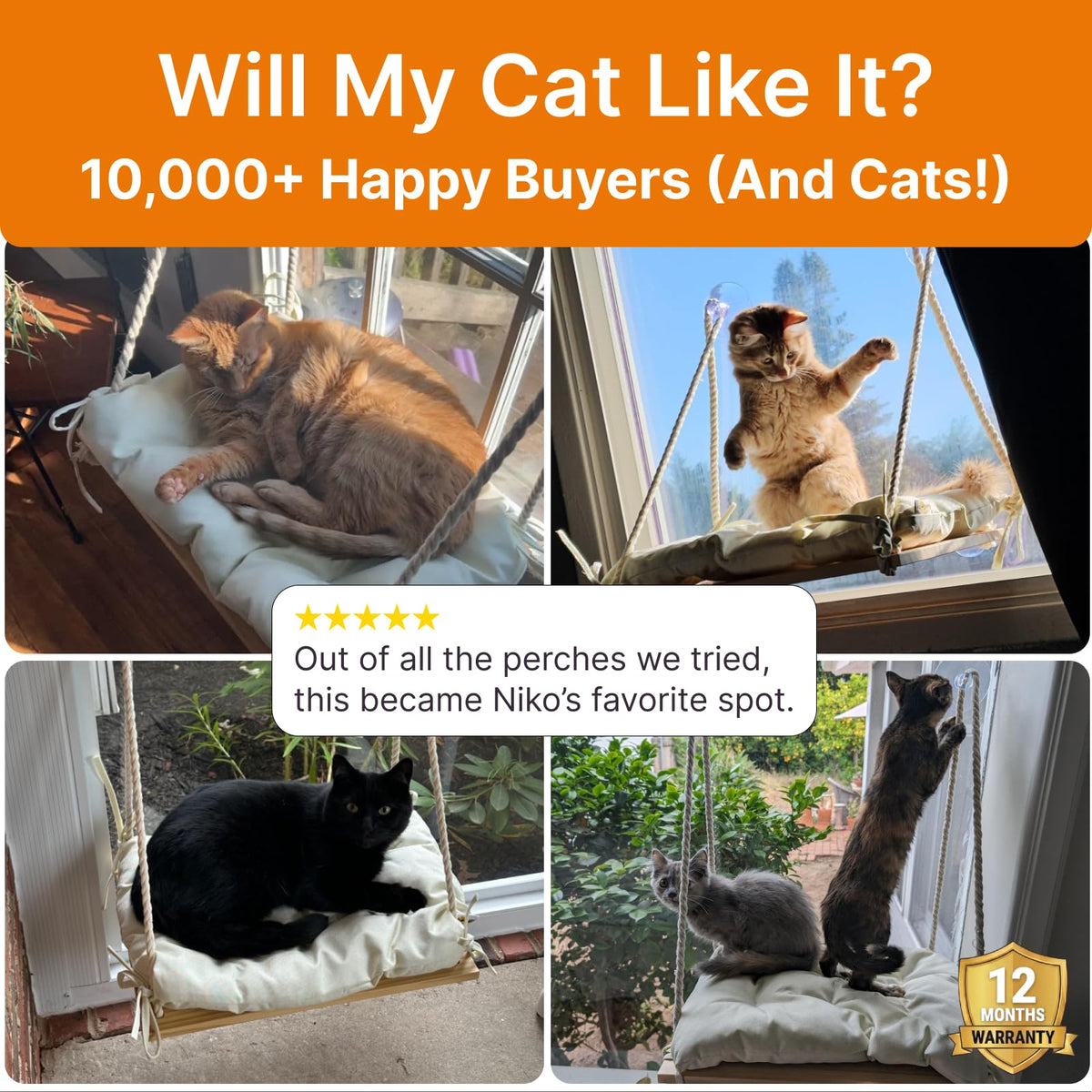 Cat Window Perch Bed Hammock