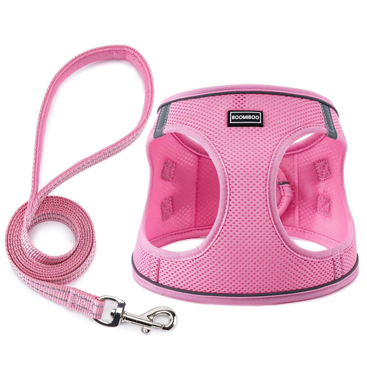 Dog Harness with Leash Set, No Pull Adjustable Reflective Step-in Puppy Pet Vest Harnesses for Small Medium Large Dogs and Cats