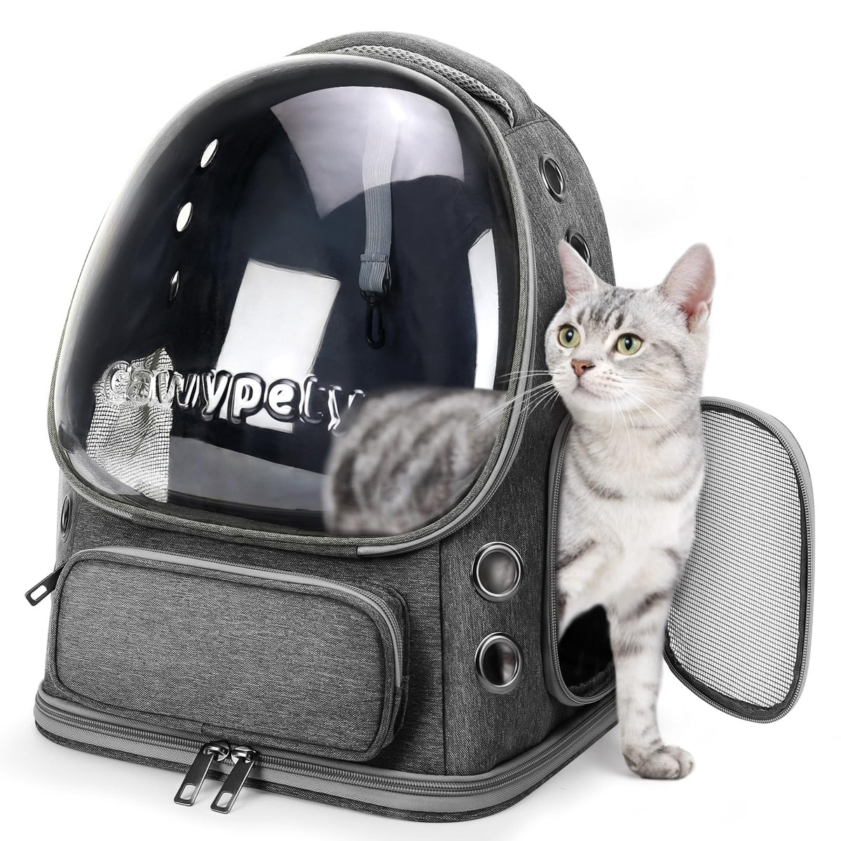 Cawypety Foldable Bubble Pet Backpack for Cats & Small Dogs