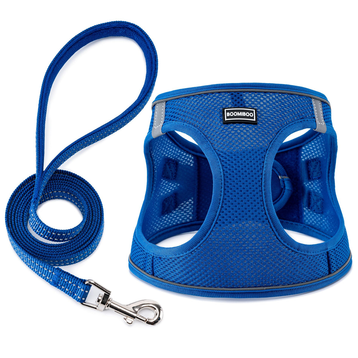 Dog Harness with Leash Set, No Pull Adjustable Reflective Step-in Puppy Pet Vest Harnesses for Small Medium Large Dogs and Cats