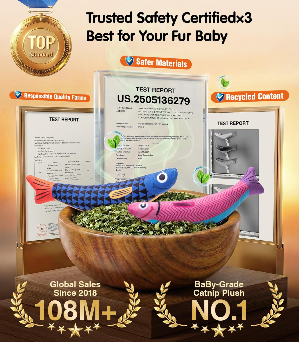 PetBusy Catnip Fish 2Pack