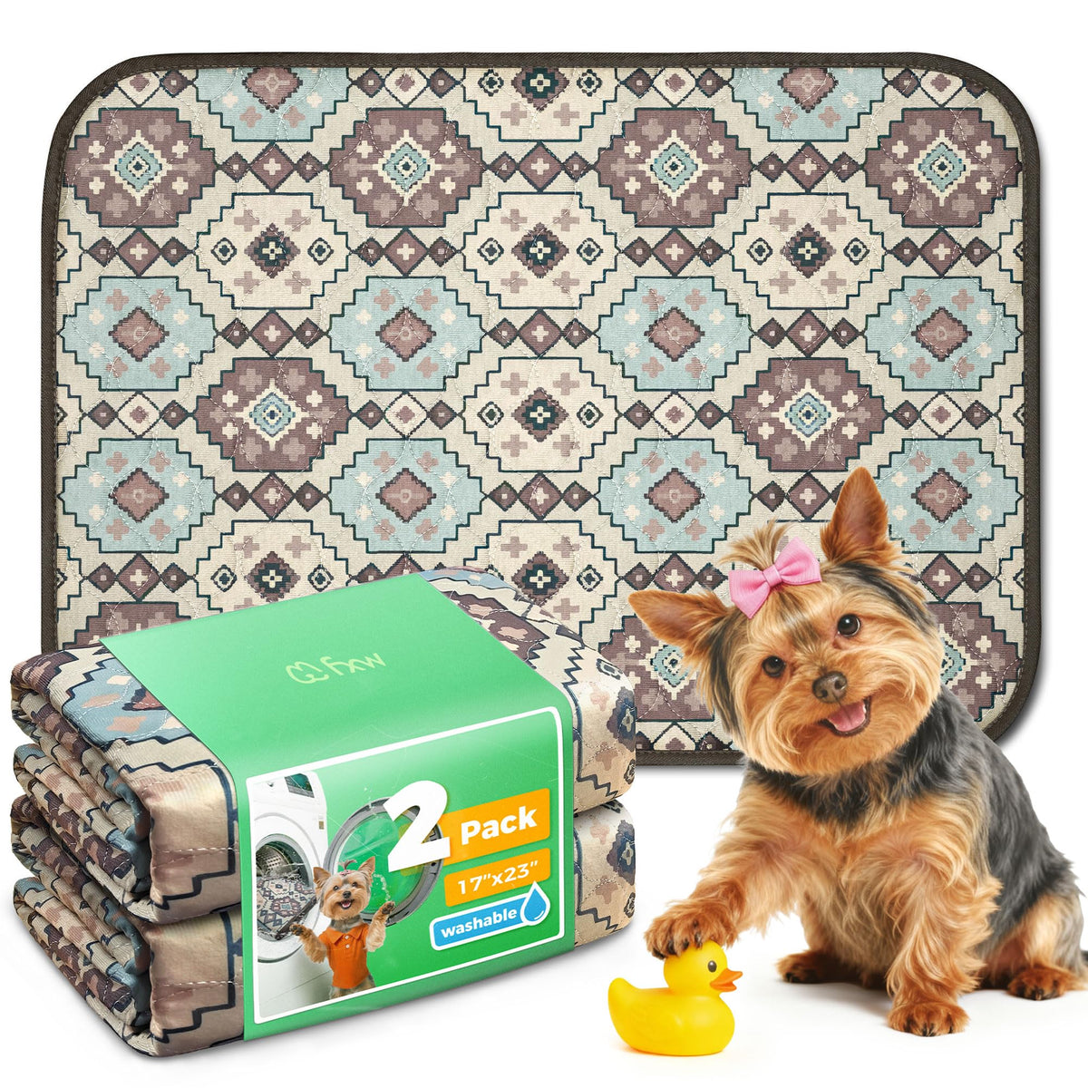 FXW Washable Pee Pads for Dogs, Super Absorbent