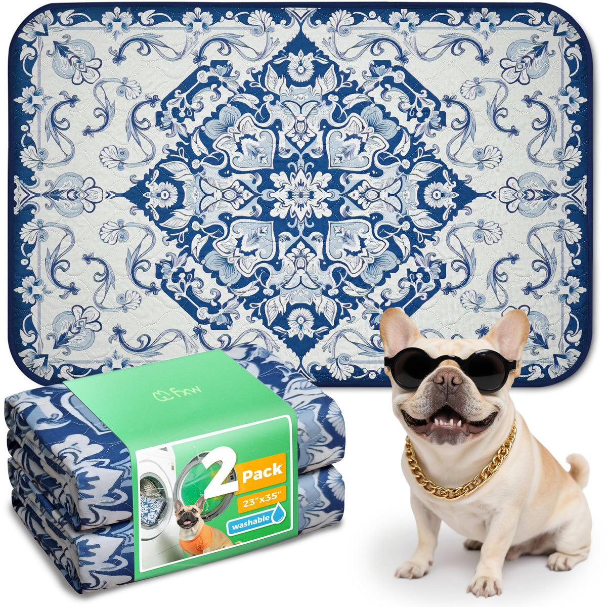 FXW Washable Pee Pads for Dogs, Super Absorbent