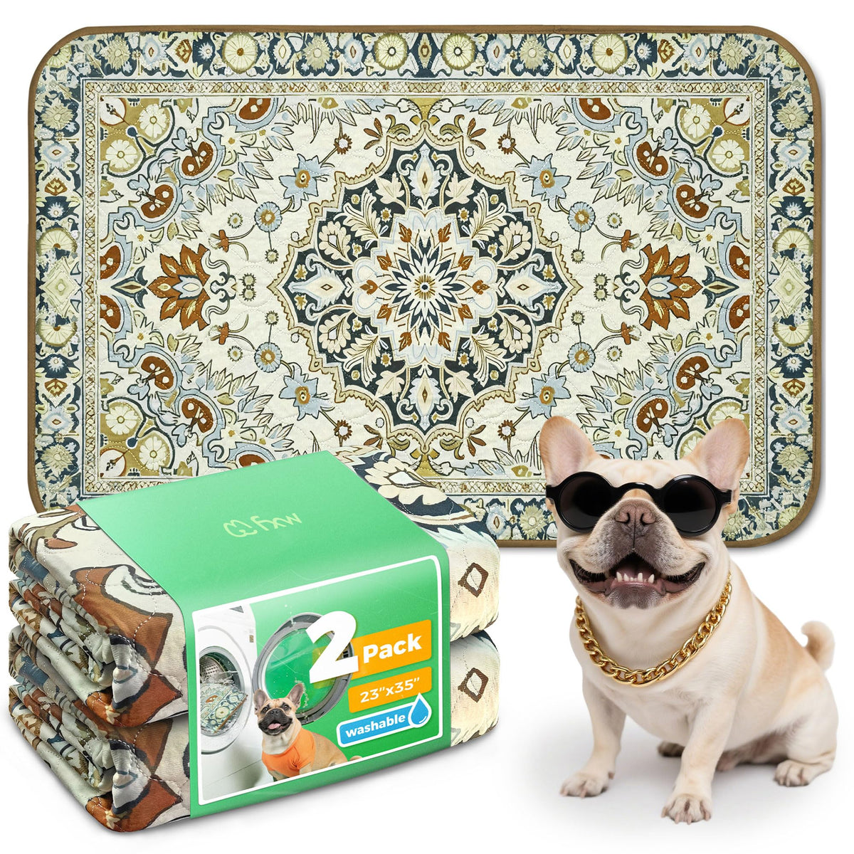 FXW Washable Pee Pads for Dogs, Super Absorbent