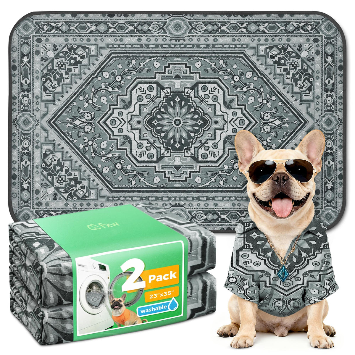 FXW Washable Pee Pads for Dogs, Super Absorbent