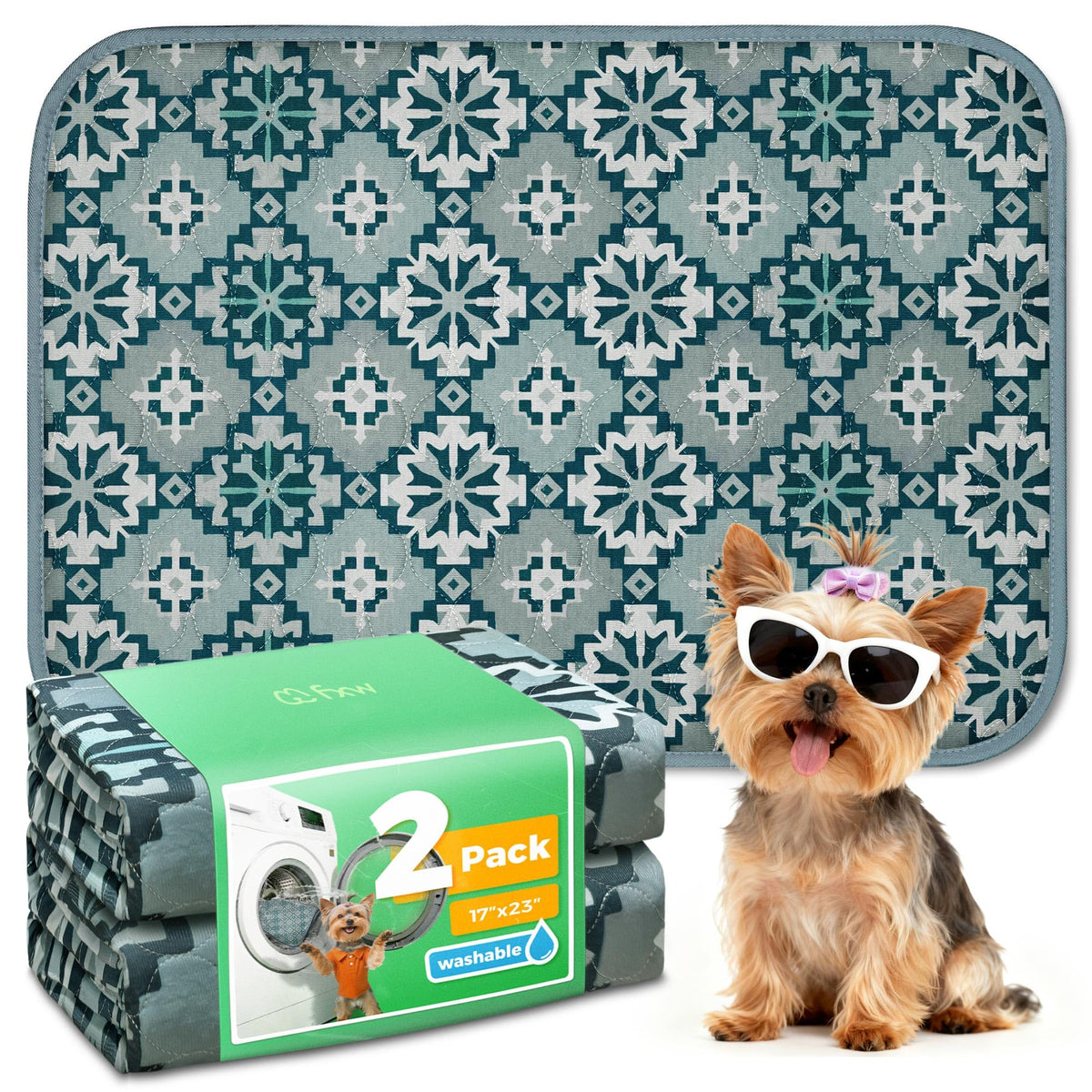 FXW Washable Pee Pads for Dogs, Super Absorbent