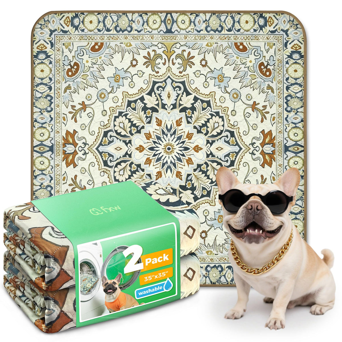 FXW Washable Pee Pads for Dogs, Super Absorbent