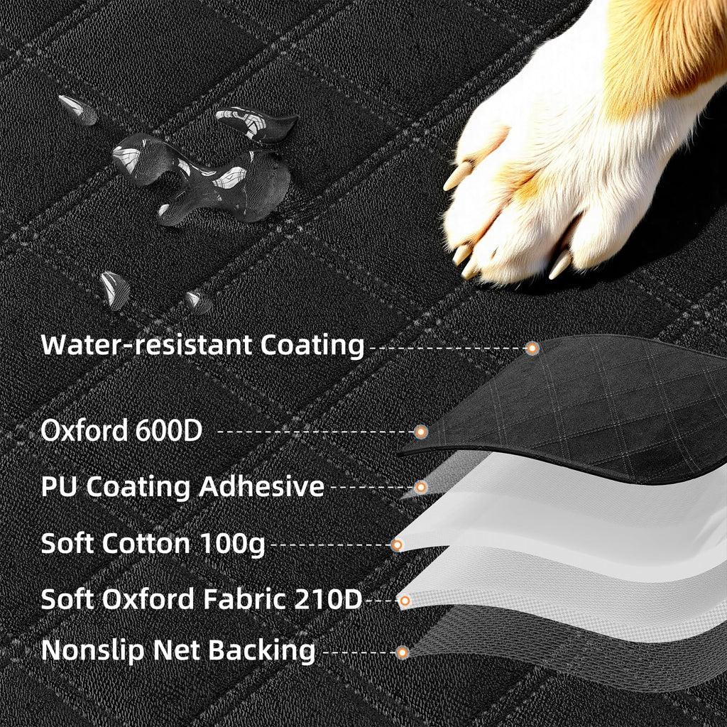 Simple Trending Dog Car Seat Cover, Back Seat Pet Bed Mat Protector Waterproof Bench Car Seat Cover, Nonslip Pet Car Bed Dog Hammock for Car, SUV, Truck